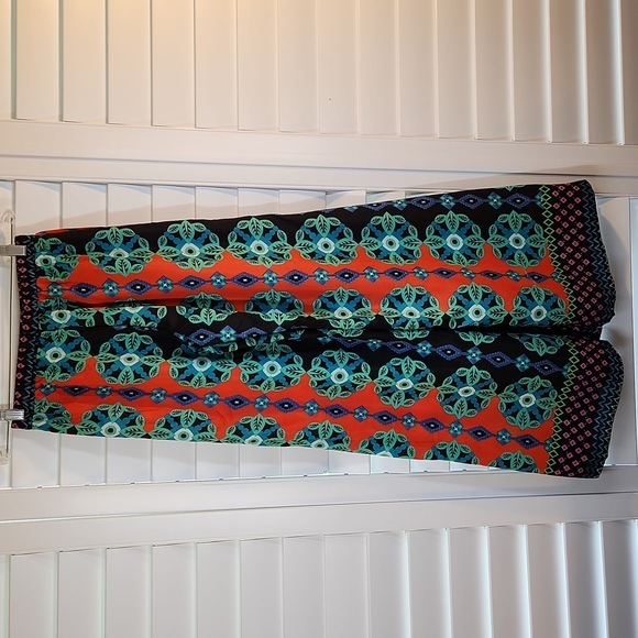 J Uptown Psychedelic Elastic Waist Palazzo Pants - Picture 5 of 12